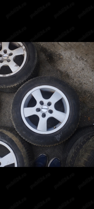 Vând set 4 jante aliaj R15 Volskwagen  - imagine 3