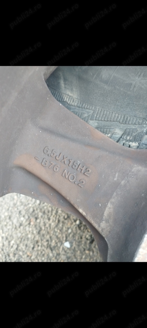 Vând set 4 jante aliaj R15 Volskwagen  - imagine 5