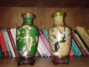 vaza cloisonee vintage China , perfecta stare