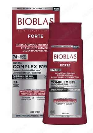 Bioblas sampon 360ml (zinc + menthol; forte; urzica; garlic sau argan si masline) - imagine 2