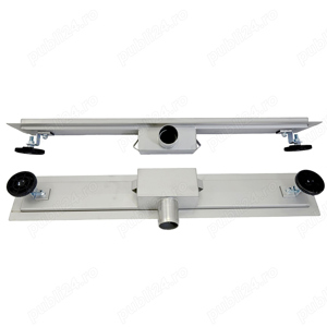 Rigola dus cu capac Sticla Neagra, integral din inox, lungime 60cm - imagine 7