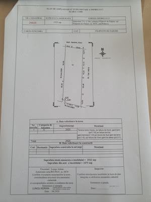vanzare teren intravilan, 2.500 m.p. situat in Com. Filipestii de Padure, Ph