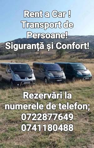 Siguranta,Profesionalism si Confort ; Transport Persoane & Rent a Car - imagine 3