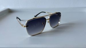 Ochelari de soare Andrew Tate Style Rama aurie Lentile violet degrade