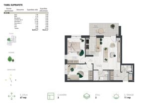 De vanzare apartament 3 camere - zona de Nord - Comision 0% - imagine 7