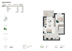 Apartament 2 camere - bloc nZEB - Denya Forest 6 - imagine 2