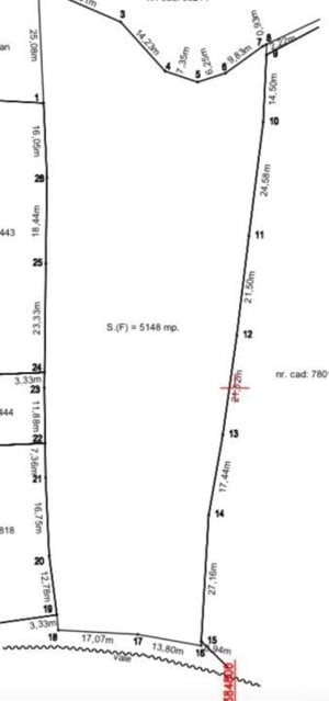 Teren intravilan , 5100 mp, zona Stejarului