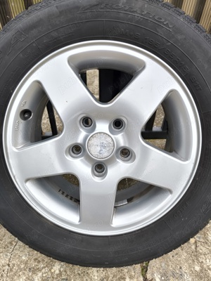 Set Jante Aliaj 15', Mazda, cu Anvelope M+S și Prezoane - ca noi - imagine 7