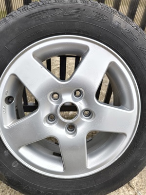 Set Jante Aliaj 15', Mazda, cu Anvelope M+S și Prezoane - ca noi - imagine 8