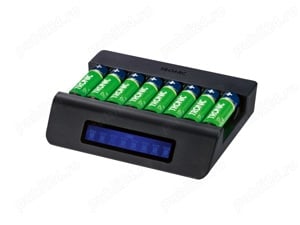 Încărcător pentru acumulatori AA si AAA, inteligent, cu display, nou