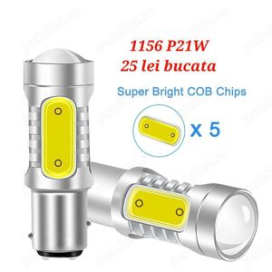 2 becuri t10 t20 w5w c5w c10w canbus PY21w 1156 P21W T15 alb rece - imagine 9