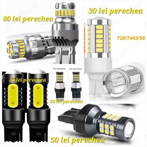 2 becuri t10 t20 w5w c5w c10w canbus PY21w 1156 P21W T15 alb rece - imagine 2