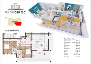 PARK GIROC apartamente 2 si 3 camere in RATE LA DEZVOLTATOR 7 ANI nZEB - imagine 3