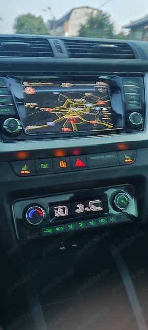 skoda fabia 1.2 benzina  90cp 2016 pano navi - imagine 8