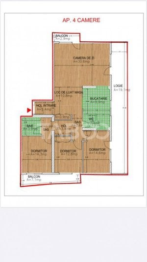 FARA COMISION! Apartament 4 camere 3 balcoane Rahovei 115 mpu etajul 1 - imagine 12