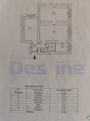 Apartament 3 camere Semidecomandat MOBILAT+UTILAT - Tătărași Dispecer - imagine 7