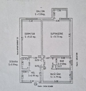 Ap. 2 camere, decomandat, Mangalia, mobilat, liber - imagine 10