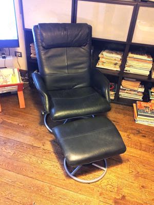 Fotolii piele naturala IKEA vintage 1998  la Milano. - imagine 5