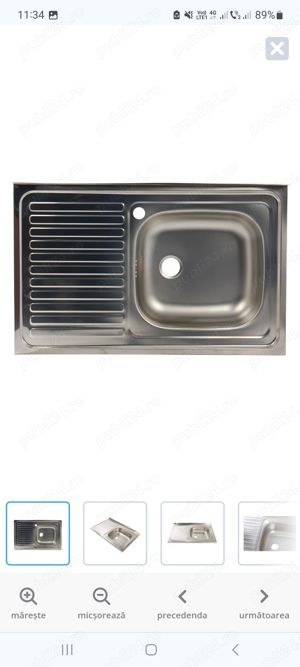 Chiuveta inox cuva dreapta