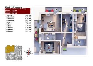 Apartament de inchiriat 3c Sanpetru Subcetate - imagine 10