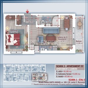 3 minute STB -Apartament 2 camere Zona Linistita - imagine 2