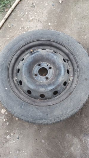 Roti / Jante de tabla Dacia Logan in 4 prezoane R15 , 4x100 - imagine 2