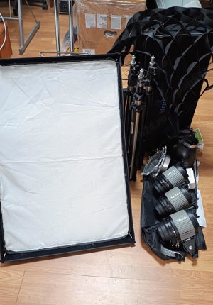 Set 3 lumini studio tungsten quartz Mettle QL-1000 - imagine 5