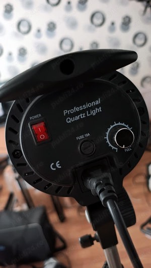 Set 3 lumini studio tungsten quartz Mettle QL-1000 - imagine 2