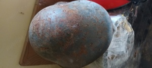 Casca din otel militară din primul război mondial,  stare buna ff veche. - imagine 3