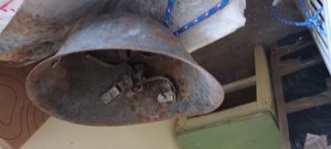 Casca din otel militară din primul război mondial,  stare buna ff veche. - imagine 4