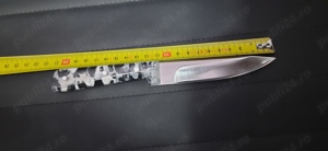 Cutit vanatoare + husa, lucrat manual - imagine 3