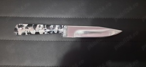 Cutit vanatoare + husa, lucrat manual