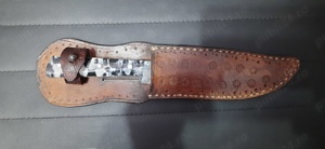 Cutit vanatoare + husa, lucrat manual - imagine 2