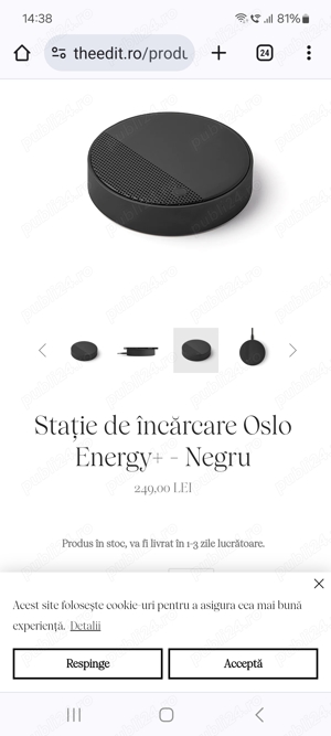 Incarcator wirelkes si boxa Lexon Energy + noi sigilate