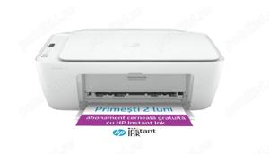 Multifunctional inkjet color HP Deskjet 2710 All-in-One, eligibil HP Instant Ink, Wireless, A4, Alb