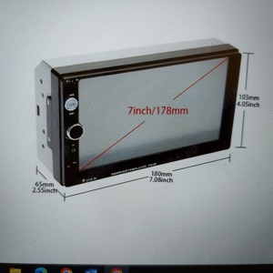 Sistem, navigatie audio cu ecran tactil LCD  universal + camera marsalier - imagine 2