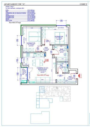 Apartament 3 camere,66  mp utili,decomandat, Calea Aradului - imagine 8