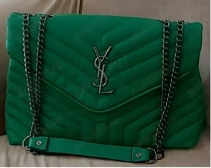 Poseta geanta YSL verde NOUA, cu lant, incapatoare