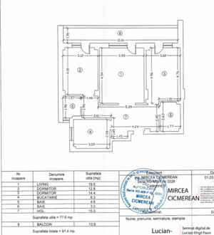 Tomis Plus-Apartament 3 camere ,mobilat , utilat Nou - imagine 10