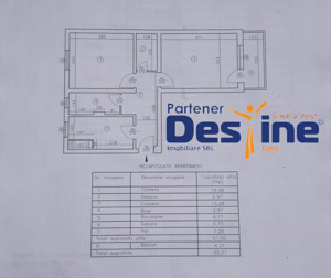 Apartament 2 camere DECOMANDAT 56mp GEAM BAIE mobilat utilat NICOLINA - imagine 11