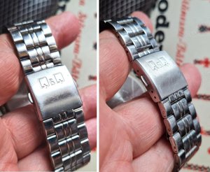 Q&Q, ceas bărbătesc cu bratara metalica, argintiu, păstrat bine, funcțional - imagine 4