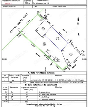 Teren in cota indiviza (40 mp din 235 mp) in str. Alunisului 157 - imagine 7
