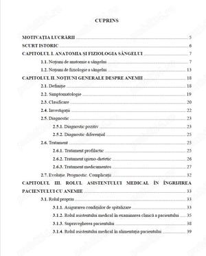 Îngrijirea pacientului cu Anemie