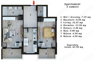 Apartament cu 2 camere situat in Bloc Nou ,CHIAR IN STATIA STB SMARDAN - imagine 7