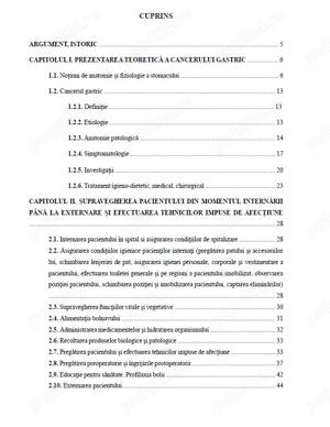 Îngrijirea pacientului cu Cancer Gastric
