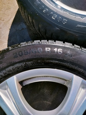 Vând roti Audi, jenti aliaj originale Audi cu anvelope bine Continental - imagine 4