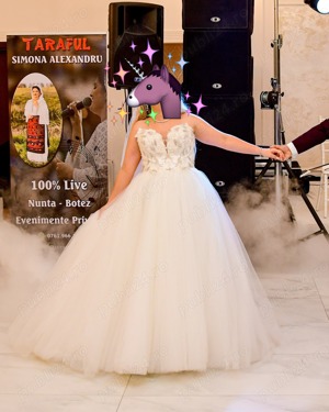 Rochie mireasă tip prințesă - imagine 3