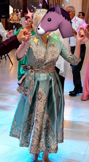 Rochie ceremonie turcoaz 