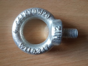 Surub cu inel (ochi) de ridicare din otel zincat, M12, NOI