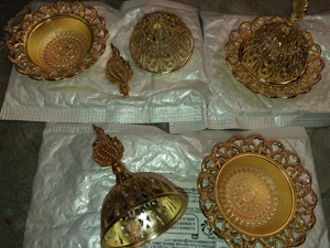 Candela aromaterapie arzator de tamaie conuri suport metal de ardere - imagine 7